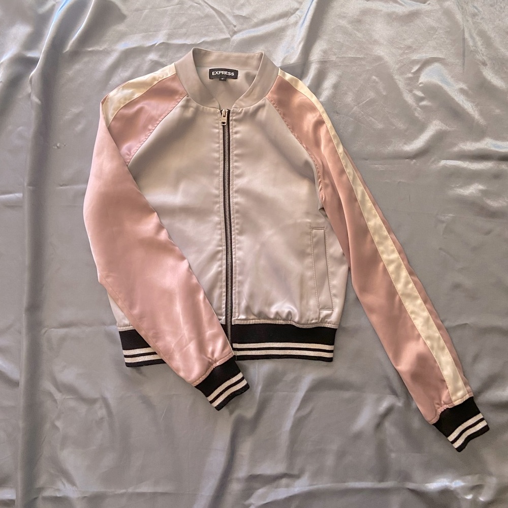 Express Satin Bomber Jacket